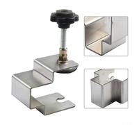 Abrazadera Ajustable para Frente de Cajón, para acero Inoxidable(B) | Para instalación de muebles, alineación precisa, para ideal para carpinteros, para acero inoxidable, tamaño ajustable