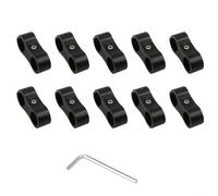 Abrazadera AN4AN10 de doble agujero para tuberías de aceite automotrices, herramienta esencial para separación de mangueras de combustible (AN6)