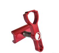 Abrazadera C Aluminio CNC Maneta para brompton Negra Abrazadera | Aluminio ligero, escudo, para agarre seguro, peso 30.4g, ideal plegables(Red)
