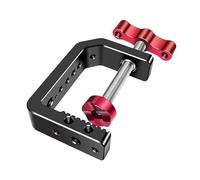 Abrazadera C con posicionamiento preciso agujeros de tornillo de 1/4 3/8 para ángulos de cámara profesionales, abrazadera plegable