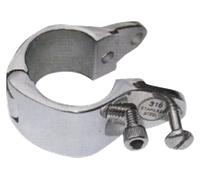 Abrazadera capota inox.22 mm.