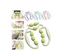 Abrazadera circular para piernas, rodillo de nueve ruedas para músculos L-eg, rodillo de masaje multiusos, relajador de piernas con rodillos, rodillo de masaje relajante muscular abrazaderas