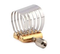 Abrazadera compacta de acero inoxidable con ajuste de tornillo único para boquilla tenor/alta/saxofón