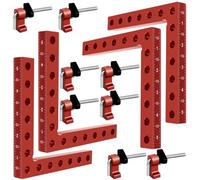 Abrazadera de 90 grados, abrazadera de gabinete, herramienta cuadrada de ángulo recto de aleación de aluminio de 5.5 x 5.5 pulgadas, abrazaderas de esquina para herramientas de carpintería, abrazadera