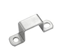 Abrazadera de acero inoxidable 304 cuadrado grueso rectangular en forma de M para tubo de caballo, hebilla de garganta, varios tipos de modelos (diámetro 20 x 20 (2 piezas)