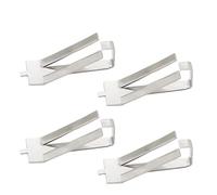 Abrazadera de acero inoxidable for cama calefactable vidrio, 4/8 piezas, for impresora 3D, for plataforma construcción Ultimaker Ender3(4pcs)