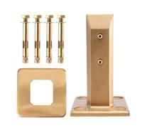 Abrazadera de Acero Inoxidable for Vidrio, Soporte for Estante, Clip sin Perforaciones, Cerca for Piscina con Tapa y Tornillo para DoméStico(Golden)