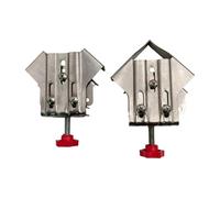 Abrazadera de acero inoxidable resistente con ángulos de 90° para proyectos de soldadura de carpintería con mandíbula ajustable giratoria para carpintería, herramienta de abrazadera en ángulo recto