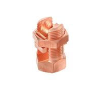 Abrazadera de alambre de conexión de perno de cobre, conector de perno dividido con tuerca hexagonal, abrazadera de cable de conexión a tierra para energía eléctrica, comunicación (TJ-200/240)