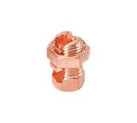 Abrazadera de alambre de conexión de perno de cobre, conector de perno dividido con tuerca hexagonal, abrazadera de cable de conexión a tierra para energía eléctrica, comunicación (TJ-16)
