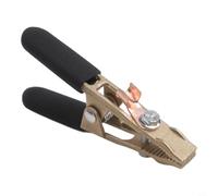 Abrazadera de alambre de tierra en forma de A de latón 260A con mango protector para soldadura blindada de gas y aplicaciones de fabricación automotriz