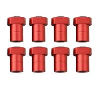 Abrazadera de aleación de aluminio para perro, paquete de 8, adaptada para carpintería eficiente y ejecución de proyectos (19 mm, rojo)