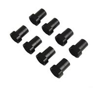 Abrazadera de aleación de aluminio para perro, paquete de 8, adaptada para carpintería eficiente y ejecución de proyectos (20 mm, negro)