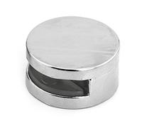 Abrazadera de aleación de vidrio de zinc de instalación rápida con clip fijo para estante de baño, panel publicitario con soporte de fijación de diseño duradero