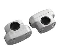 Abrazadera de aluminio para mango de cortacésped para cortadoras de hilo y desbrozadoras, ajuste de 26 mm y 28 mm de diámetro, antierosión, pieza de repuesto resistente