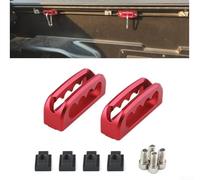 Abrazadera de anclaje de amarre de riel de caja de camión de aleación de aluminio, gancho de carga con patrón de onda para Toyota para Tacoma 2005-2026, para Tundra 2022-2026, para Gladiator 2020-2026