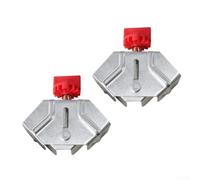 Abrazadera de ángulo recto en acero inoxidable para carpinteros que realizan sujeción de esquina de precisión en mesa y trabajo in situ (C)