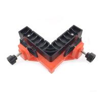 Abrazadera de ángulo recto para carpintería con posicionamiento ajustable de 90 grados y forro antideslizante diseñada para tabla precisa (naranja)