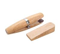 Abrazadera de Anillo de Madera, Soporte para Joyeros, Herramienta Manual de Banco para Pulir, Reparar Anillos, Tornillo de Banco con Bloqueo de Cuña, Mordazas de Cuero de Cuña,