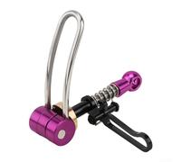 Abrazadera de asiento de bicicleta Acabado anodizado para Brompton Para 3sixty 31.8mm Tubo Púrpura (púrpura)