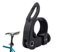 Abrazadera de asiento de bicicleta, aluminio de liberación rápida, palanca de altura ajustable del sillín, adaptador universal de poste de bicicleta, mecanismo de bloqueo de alta tensión, componente