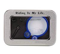 Abrazadera de asiento de bloqueo de bicicleta de aleación de titanio de aluminio, clip de asiento de bicicleta con tuerca de tornillo, diseño hueco liviano para bicicleta de ((34,9 mm azul))