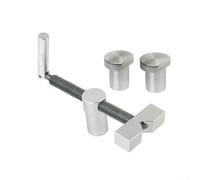Abrazadera de banco de carpintería de aleación de aluminio de liberación rápida para agujeros de 34 mm, construcción de latón resistente y acero inoxidable para enrutamiento, corte, lijado DIY (C)