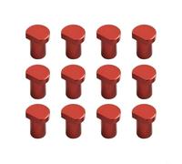 Abrazadera de banco de trabajo de aleación de aluminio de 12 piezas para agujeros de perro de 19/20 mm, abrazaderas de banco de carpintería negro/rojo/plateado con diseño de perfil delgado para