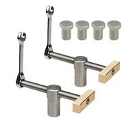 Abrazadera de banco profesional para perro de 3/4 pulgadas, abrazadera de agujero de perro para carpintería, tope de banco de trabajo ajustable, acero inoxidable, 19 mm/20 mm, abrazaderas