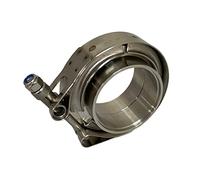 Abrazadera de banda en V Boltza® + bridas completas de acero inoxidable extra turbo (2 pulgadas (51 mm))