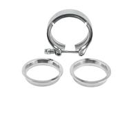 Abrazadera De Banda En V De Acero Inoxidable 304 De 4/3,5/3/2,75/2,5/2,25/2/1,75/1,5 Pulgadas Para Bajante De Escape, Perno En T, Brida Plana WEFOLCC(4- (102MM))