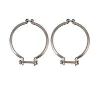 Abrazadera de banda en V de escape de turbina, Clip de reconstrucción de turbocompresor de aleación de Metal de alta resistencia para tubo de brida Turbo CT20 CT26, 2 piezas