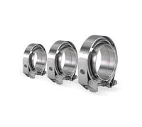 Abrazadera De Banda En V De Liberación Rápida De Acero Inoxidable 304 For Tubo De Escape De Turbocompresor, Abrazadera De Banda En V Con Brida Macho/hembra, Kits De Abrazaderas En V(89mm 3.5 inch)