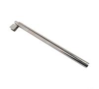 Abrazadera de barra fija para puerta de vidrio de ducha, barra telescópica de acero inoxidable ajustable para estabilidad de pantalla de ducha de baño (plana)