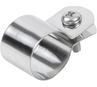 abrazadera de barril, Abrazadera de conexión a tierra acero inoxidable 304, 2/5/10 unidades, for tubo, con hebilla, diámetro 115 mm(Dia.100mm(2pcs))