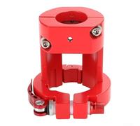 Abrazadera de base de poste plegable para scooter eléctrico, fijador de vástago de aleación de aluminio para solucionar problemas de chirridos y tambaleo (rojo)