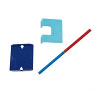 Abrazadera de bisagra magnética de 2 mm de orientación de precisión, material ABS resistente, para montaje rápido y preciso de puertas de armario (A)