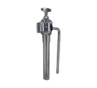 Abrazadera de bola de brazo largo ajustable para batería de jazz, soporte de un solo Tom con diseño de cabeza esférica universal, aleación de acero de 6.50 pulgadas