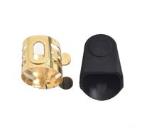 Abrazadera de boquilla de metal para saxofones y clarinetes diseñada para una mejora óptima del sonido (ALTO SAX)