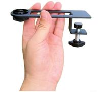 Abrazadera de borde de mesa de camping de aleación de aluminio, adaptador de estufa ajustable de 1 a 26 mm y soporte para recipiente de gas, giratorio 360 grados portátil para senderismo y cocina
