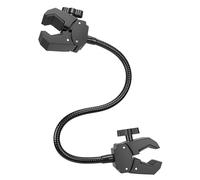 Abrazadera de brazo flexible ajustable para montaje de luz de cámara en aplicaciones de estudio fotográfico, abrazadera doble en forma de U