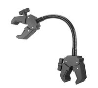 Abrazadera de brazo flexible ajustable para montaje de luz de cámara en aplicaciones de estudio fotográfico, abrazadera doble en forma de U