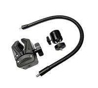 Abrazadera de brazo flexible giratoria de 360 grados con montaje de tornillo de 1/4 pulgadas para monitor de bebé, cámara, soporte de teléfono, soporte de luz, soporte de abrazadera de manguera