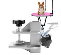 Abrazadera de brazos para mesa de aseo de mascotas Abrazadera para mesa de aseo de mascotas Soporte de abrazadera de barra en H Accesorio de clip para secador de pelo Accesorio de aleación(23 * 23mm)