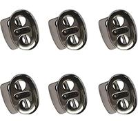 Abrazadera de cable antideslizante de 2 orificios, aleación de zinc - 6 piezas - grigioDeft ha sido procesado