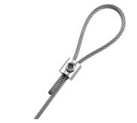 Abrazadera de cable de acero inoxidable de 2 mm: clips de suspensión de metal de cobre ajustables for una fijación y suspensión seguras.(L-Smallx100pcs)
