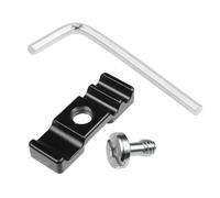 Abrazadera de cable de aleación de aluminio, abrazadera de clip de cable digital para cámara réflex digital, soporte de luz, soporte de luz, tablero L, gestor de cables, aluminio negro