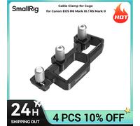 Abrazadera de cable SmallRig para HDMI y USB-C para Canon EOS R6 Mark III / R5 Mark II Traje para media jaula HawkLock" Jaula "Black Mamba" Cable Clamp