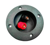 Abrazadera de caja de altavoces de 2 vías, estéreo de coche, poste de encuadernación, conectores redondos de resorte, caja de conexiones, panel trasero