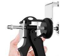 Abrazadera de cajón rápida tipo empuje para armarios y armarios - Diseño doble en forma de L y en forma de arco, acero inoxidable y aleación de aluminio, 200 x 210 x 50 mm